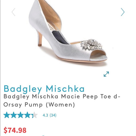 Badgley Mischka Shoes - Badgley Mischka Macie peep toe d’Orsay pump